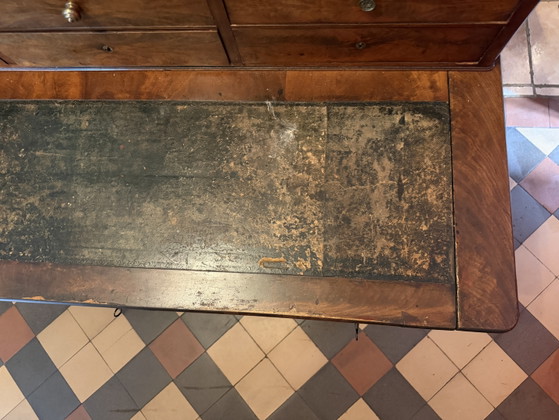 Antique Louis Philippe Style Desk – Leather, Wood (photo 6 of 11)