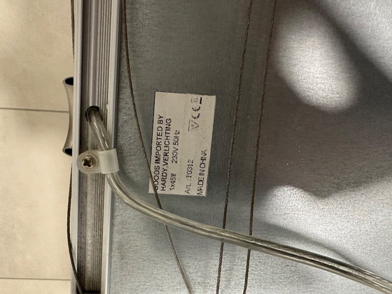 Image 1 of Piastra da soffitto a LED con telaio in alluminio bianco, incluso trasformatore/sospensione