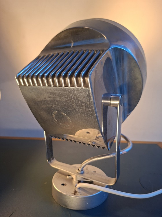 Duo Large Industrial Spots, Vintage Seventies – concord, Table lamps, Chrome, Metal (photo 5 of 14)