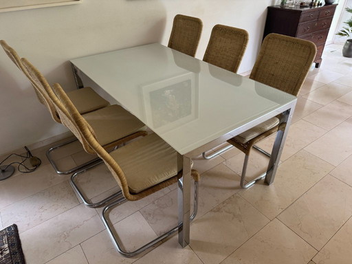 Schöner Glastisch von Bontempi