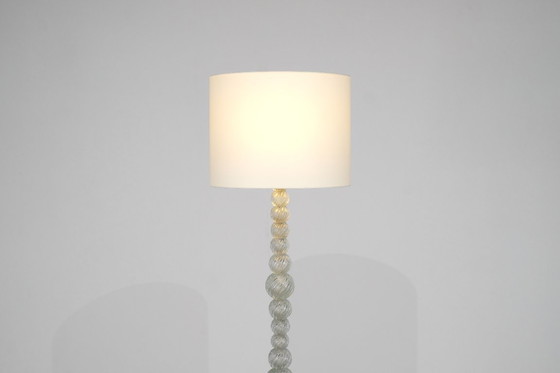 Image 1 of Murano glass and bronze floor lamp attributed to Seguso Vetri, Italy 1950s.
