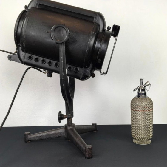 Image 1 of Large 1950s ADB Theater Spot on Foot - Working Condition