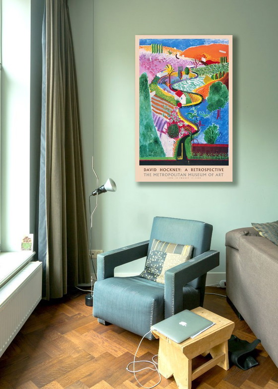 Image 1 of Nichols Canyon - David Hockney 1971 - Poster 61 × 91 cm