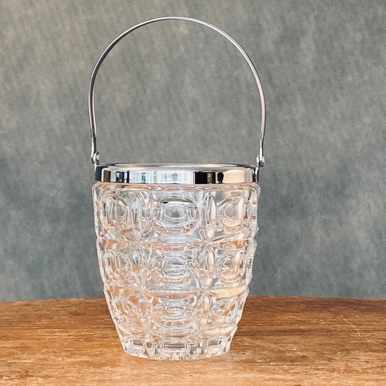 Seau à glace en cristal des années 1960 – Accessoires de table, Crystal (photo 3 of 7)