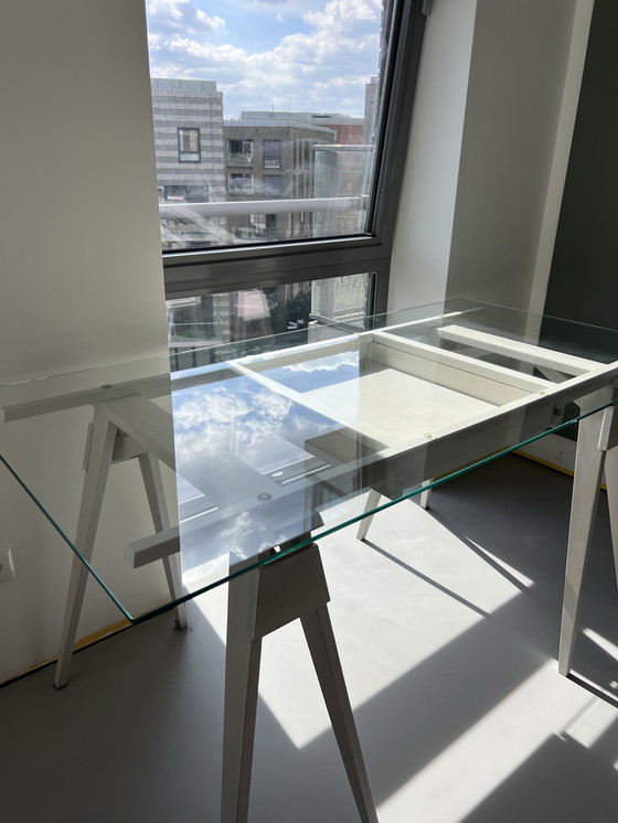 Image 1 of Design House Stockholm – Arco Bürotür Chuck Mack – Wit/Glas