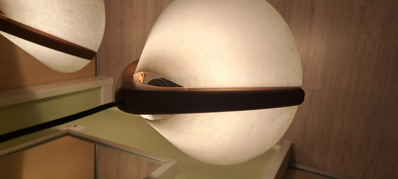 Image 1 of Lámpara colgante Domus en teca – Estilo Mid Century – 2 luces – Excelente estado