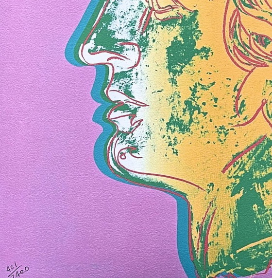 Image 1 of 1986 Carnegie Museum of Art After Andy Warhol "Alexander the Great Light Purple" Lithograph