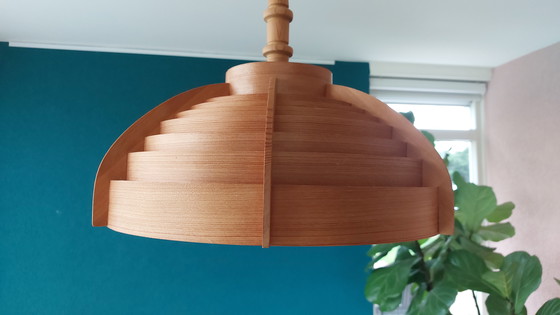Image 1 of Vintage Lamella Pendant Lamp H.A. Jakobsson 1960's