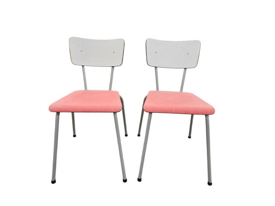 Image 1 of Rawi - Design retrò - 2 sedie da pranzo vintage con struttura tubolare - anni '60