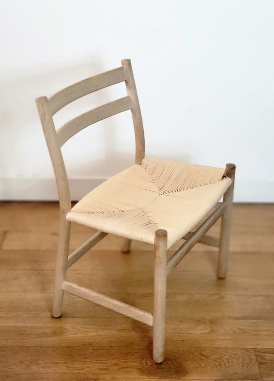 Image 1 of Juego de 6 sillas de comedor modelos CH46 y CH47 de Hans J. Wegner.