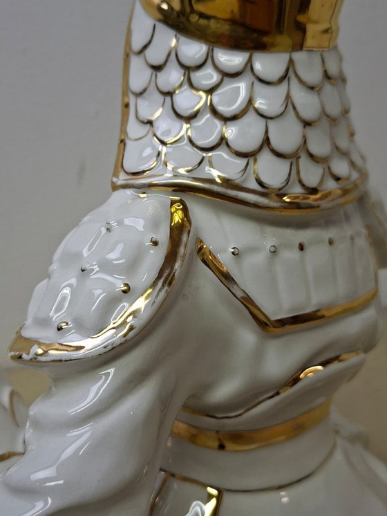 Image 1 of Escultura de cerámica samurai sentado - Italia 1970