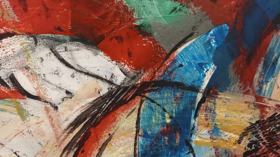 Image 1 of Festival, 100 x 120 x 4 cm Dipinto acrilico