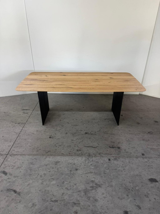 Nueva mesa de comedor Bert Plantagie de roble con forma de barco, 200x100x76cm. – eettafels, Wood (photo 2 of 5)