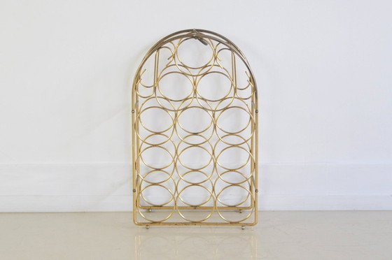 Image 1 of portabottiglie in metallo dorato