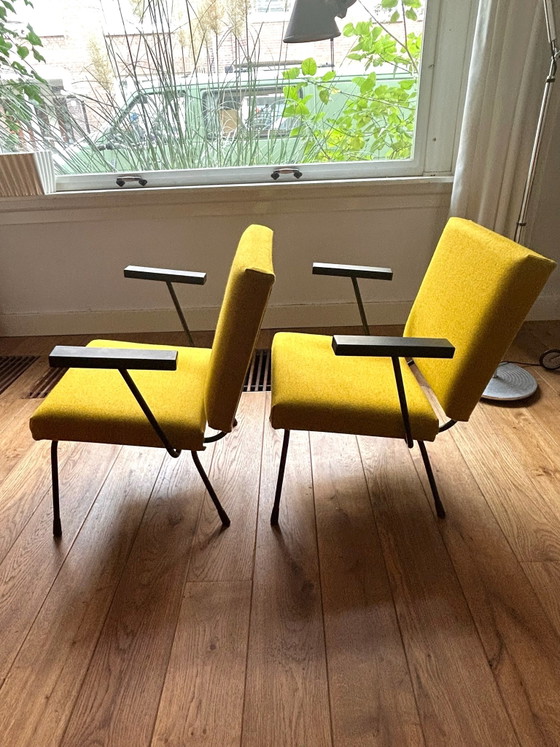 Gispen Rietveld 1401 con Tonica 2 di Kvadrat – Artifort, Poltrone, Metallo, Lana (photo 2 of 6)
