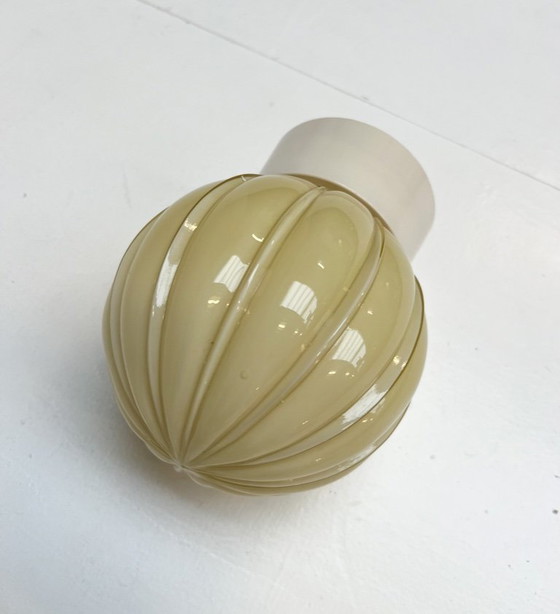 Image 1 of Lampada da soffitto a coste Art Déco di Thabur, anni '40