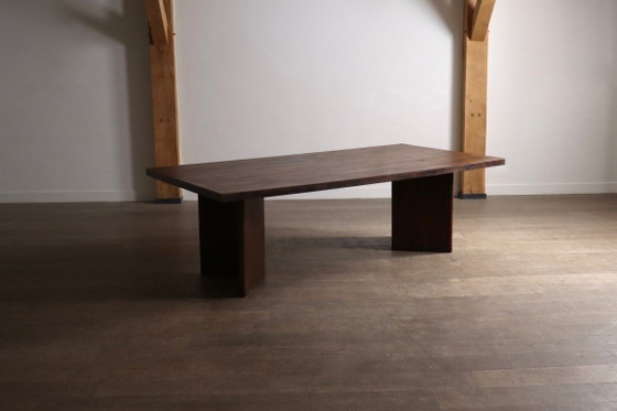 Pierre Jeanneret Large Library Table PJ-TAT-08-A, Chandigarh, 1955 – Dining tables, Wood, Vintage (photo 5 of 20)