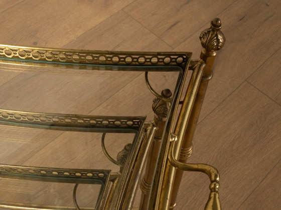 Tables d'appoint gigognes Hollywood Regency, années 1960 – Verre, Métal (photo 18 of 18)