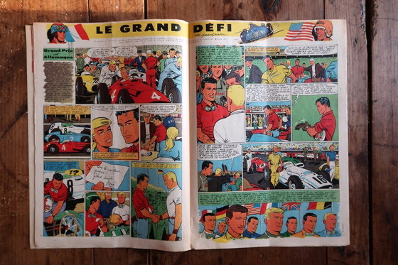 Image 1 of Original Le Journal de Tintin No. 523, October 1958 – Tintin au Tibet First Issue – 2C38