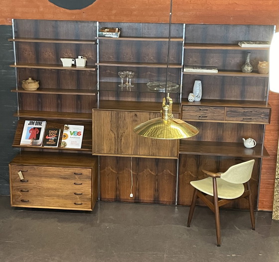 Image 1 of Sistema di pareti in palissandro vintage e unico