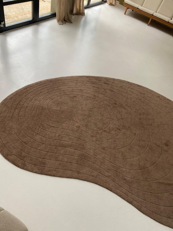 Image 1 of Tapis en laine à effet nougat, 235 x 350 cm
