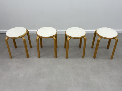 4 x Vintage Frosta Krukken Ikea – krukjes, Wood, Textile