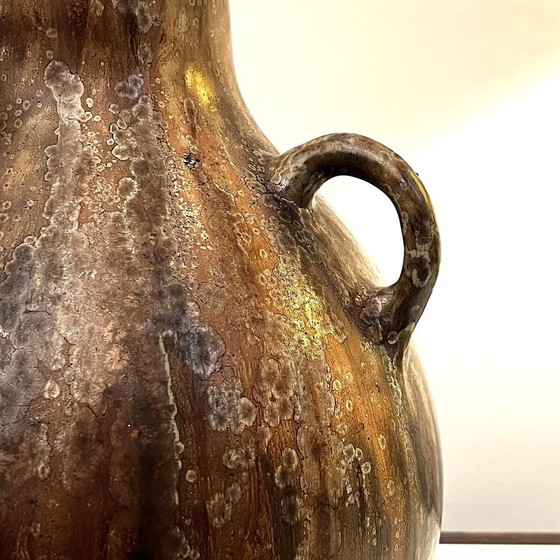 Vase Vintage Art Nouveau Colocynth à trois anses par Roger Guerin, 1920 – Ceramic (photo 10 of 15)