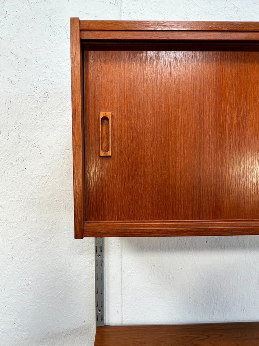 Vintage Teak Wandmeubel / Modulair Wandsysteem, 1960's