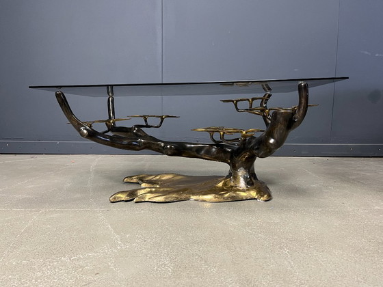 Image 1 of Bronze bonsai coffee table by Willy daro, 1970s
