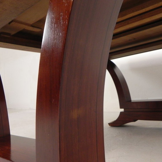 Image 1 of Art-Deco-Esstisch, Palisanderfurnier, ausziehbar auf 248 cm, 1930er Jahre