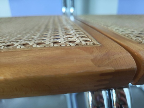 Image 1 of Ensemble de 2 chaises B32 de Marcel Breuer, piètement traîneau chromé