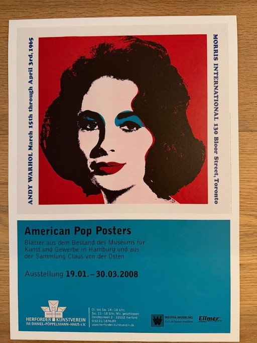 Andy Warhol (1928-1987), Liz, 1965, © 2008 Andy Warhol Foundation for the Visual Arts/ARS, Nueva York, Herforder Kunstve