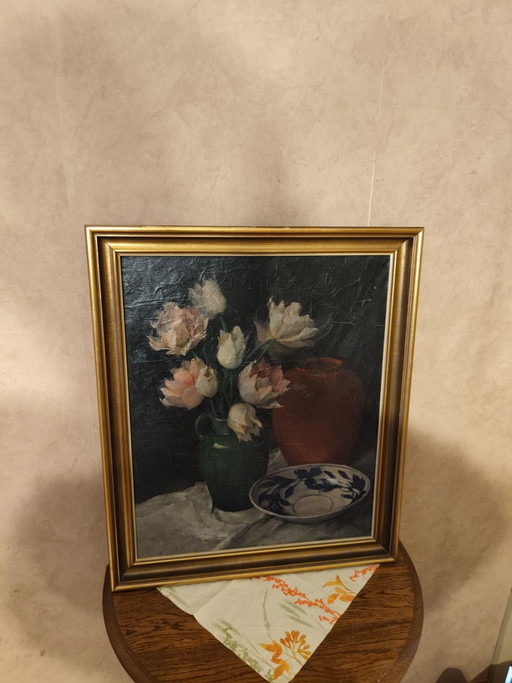 Vintage oil painting