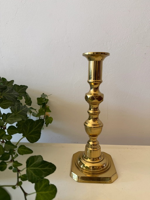 Brass candlestick