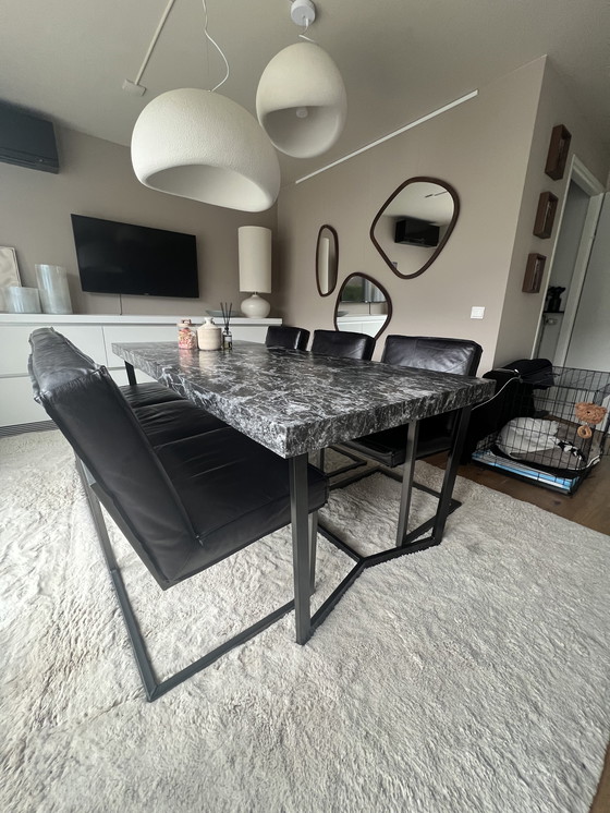Image 1 of Luxe Marmeren Eettafel 220x100cm - Modern Design