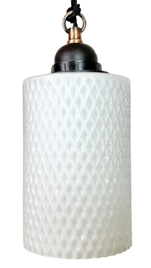 Vintage-Glas-Deckenleuchte, 1970er Jahre