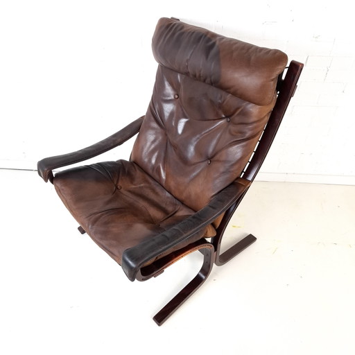 Fauteuil lounge vintage Siësta Ingmar Relling Westnofa – Wood, Leather (photo 2 of 9)