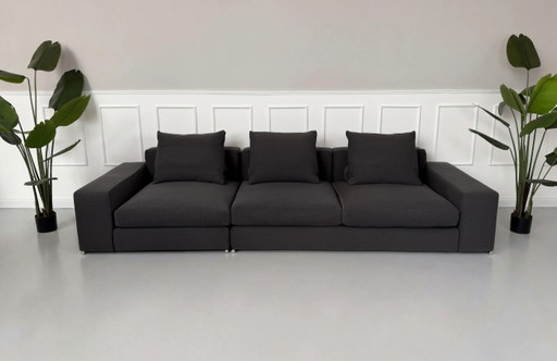 Minotti Jagger bank Stoff Grau bank