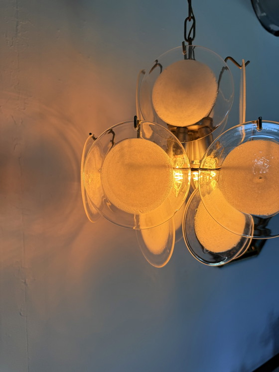 Image 1 of Vintage Murano glass pendant lamp, Gino Vistosi, Italy ‘70