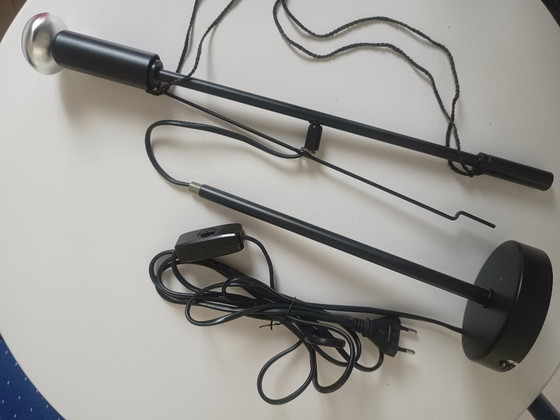 Image 1 of Lampe torche Herman Hermsen originale – 1983 – entièrement noire – excellent état
