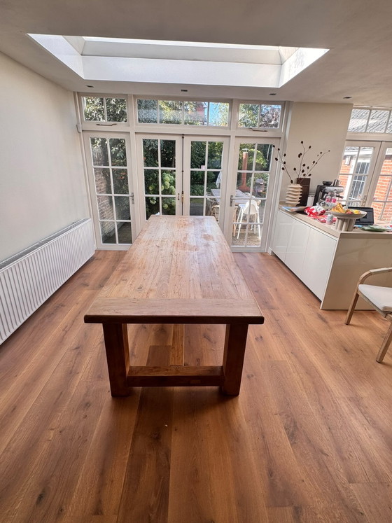 Solid Oak Dining Table 280x100cm – Wood (photo 2 of 11)