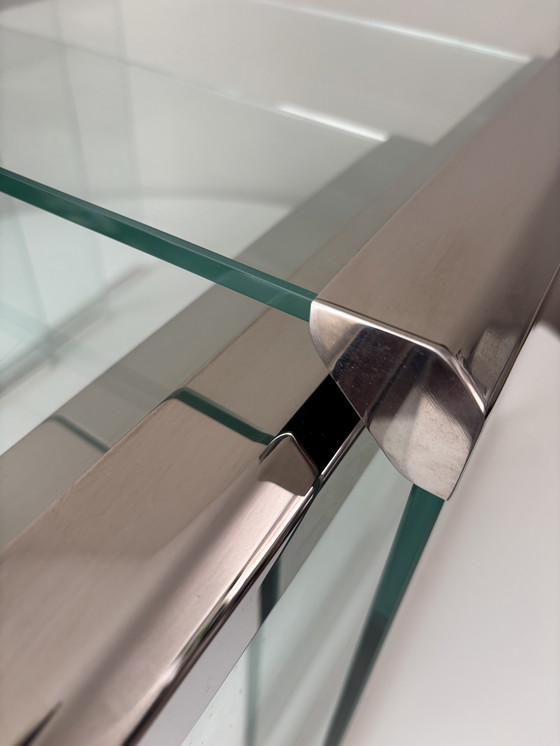 Image 1 of Galotti & Radice "T35" nesttafels glas 1975 Italiaans design