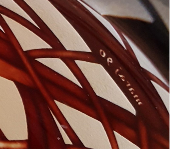 Jerzy Maraj — Rose Bowl, 1990 PRL Vintage Polish Studio Glass – Vases (photo 3 of 5)