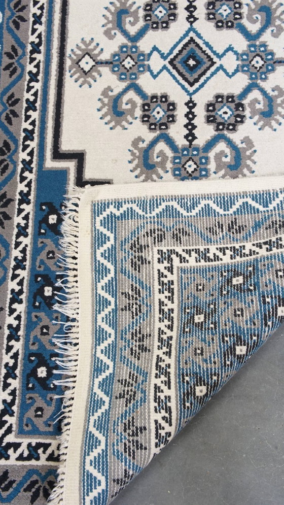 Image 1 of Orientteppich mit blauen und weißen Schattierungen 181x90cm