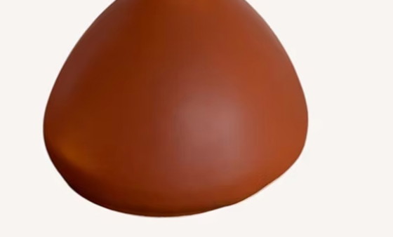 Image 1 of Retro table lamp with flower shade