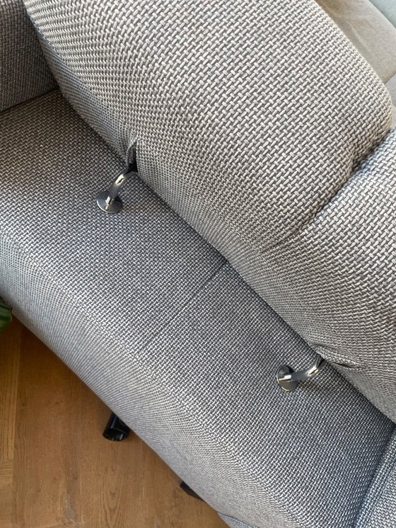 Image 1 of Montèl paisaje gris + verde menta (hocker)