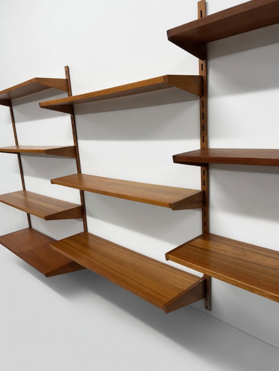 Image 1 of Teakhouten rekkensysteem van Kai Kristiansen voor Feldballes