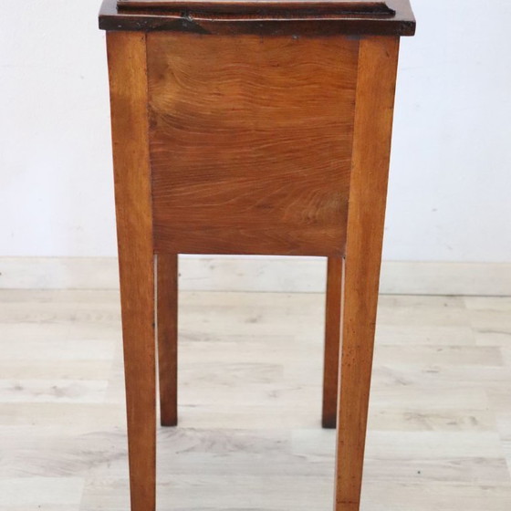 Image 1 of Antique Nightstand in walnut, Italy Early 19th Century