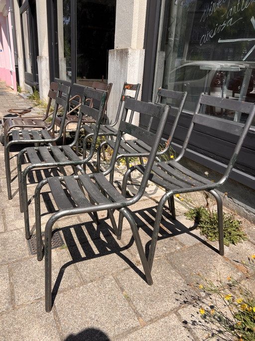 6 Franse horeca stoelen 
