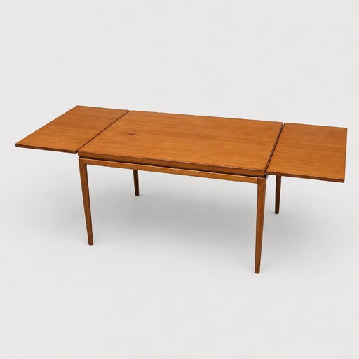 Ausziehbarer Vintage-Esstisch aus Teakholz – skandinavisches Design